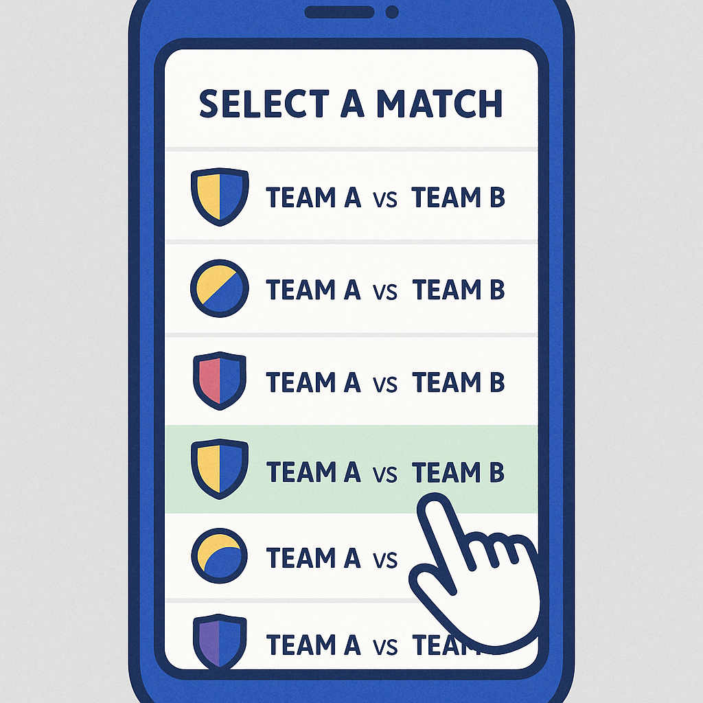 Step 1: Select Match